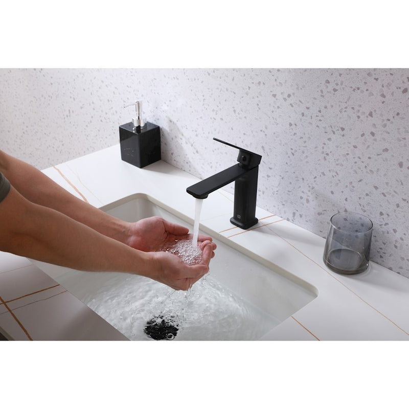 Elegant Lighting Lena Vanity Faucet, Black