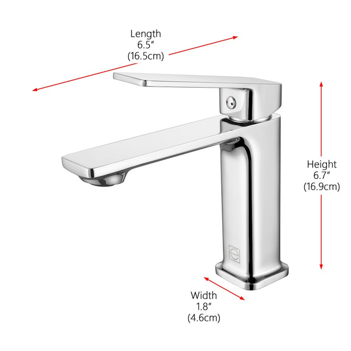 Elegant Lighting Lena Faucet, Chrome