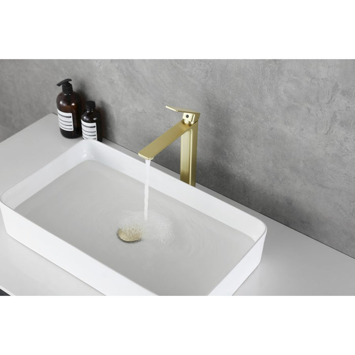 Elegant Lighting Lena Vanity Faucet, Brushed Gold