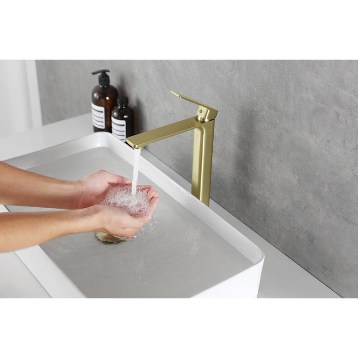 Elegant Lighting Lena Vanity Faucet, Brushed Gold
