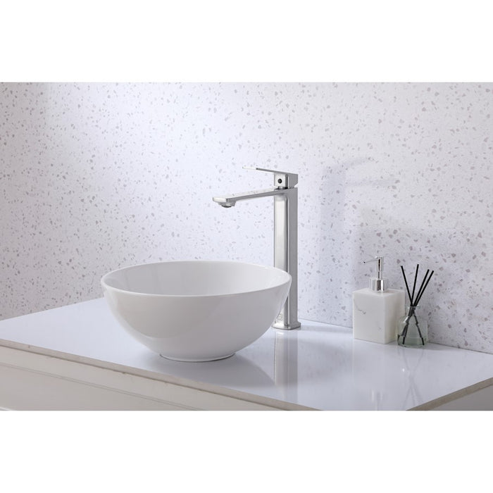Elegant Lighting Lena Vanity Faucet, Brushed Nickel