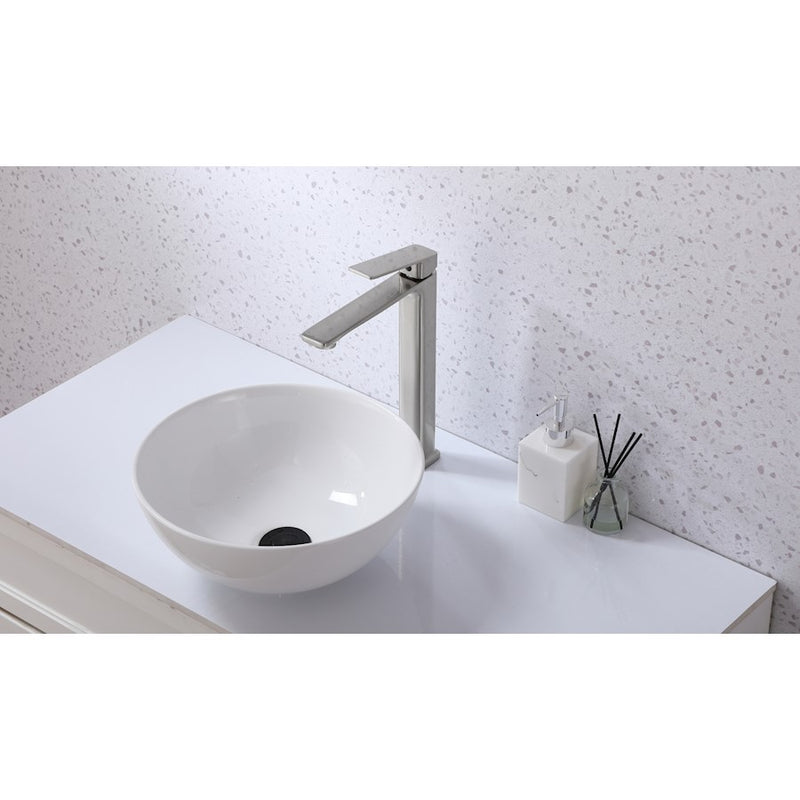 Elegant Lighting Lena Vanity Faucet, Brushed Nickel