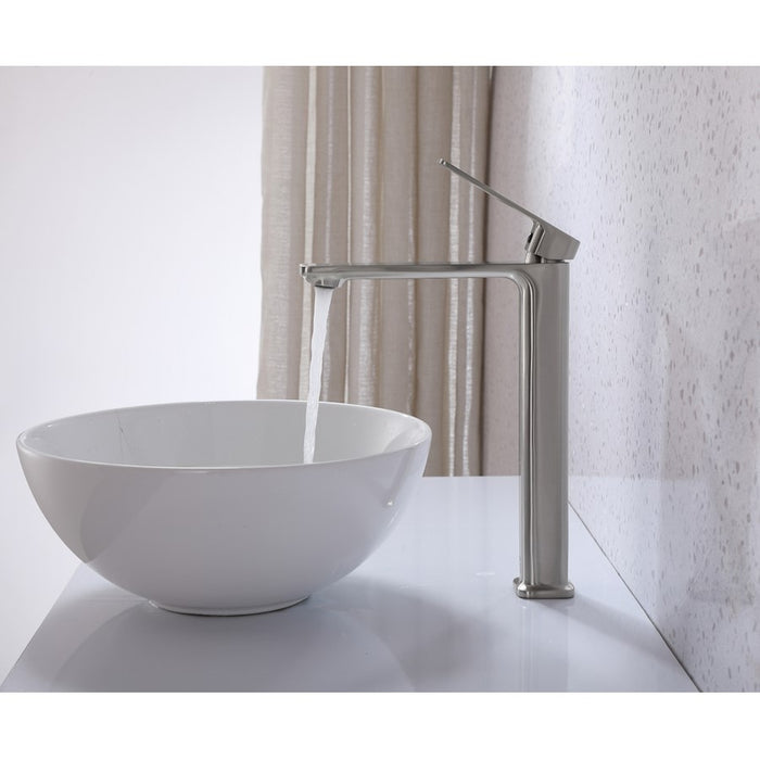 Elegant Lighting Lena Vanity Faucet, Brushed Nickel