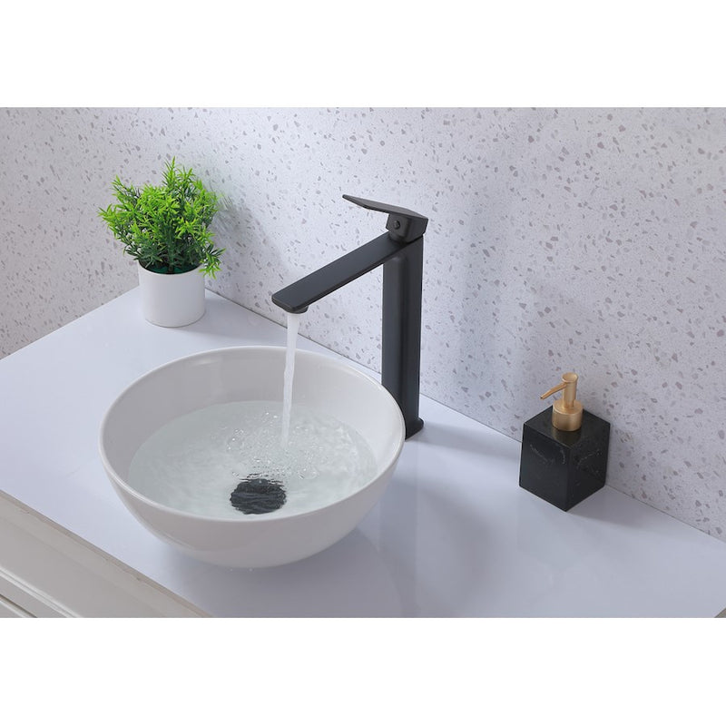 Elegant Lighting Lena Vanity Faucet, Matte Black