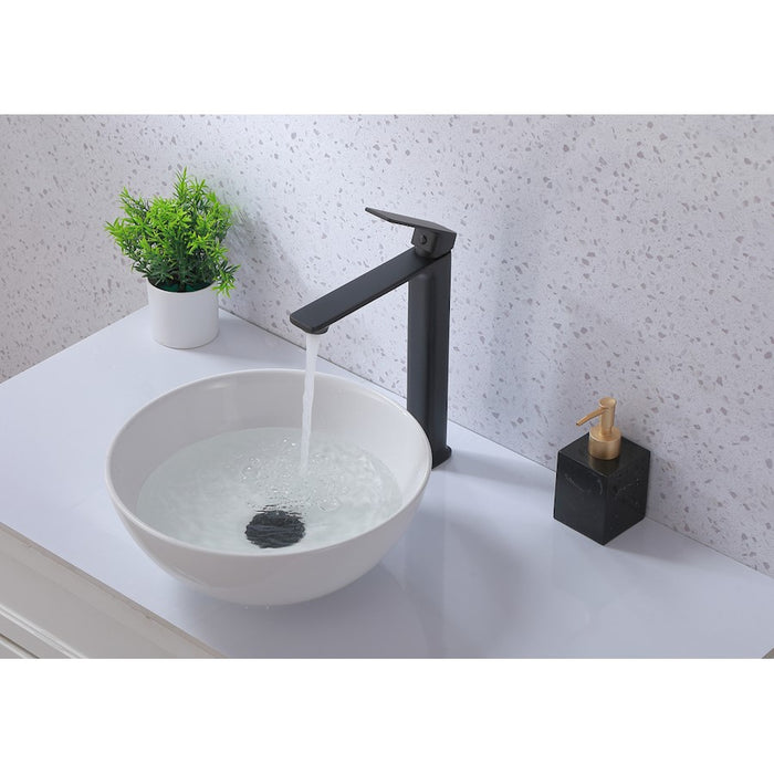 Elegant Lighting Lena Vanity Faucet, Matte Black
