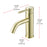 Elegant Lighting Victor Vanity Faucet, Gold