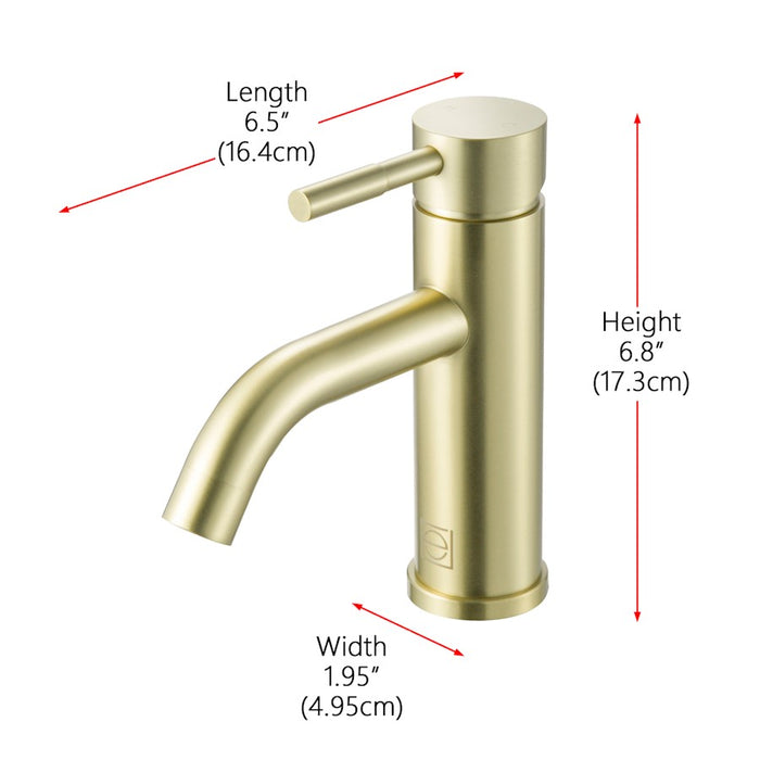 Elegant Lighting Victor Vanity Faucet, Gold