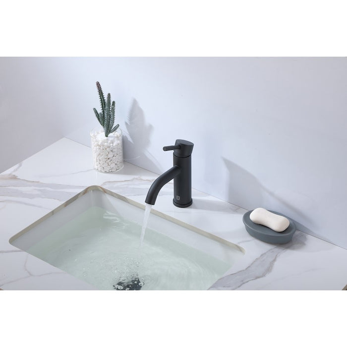 Elegant Lighting Victor Vanity Faucet, Black