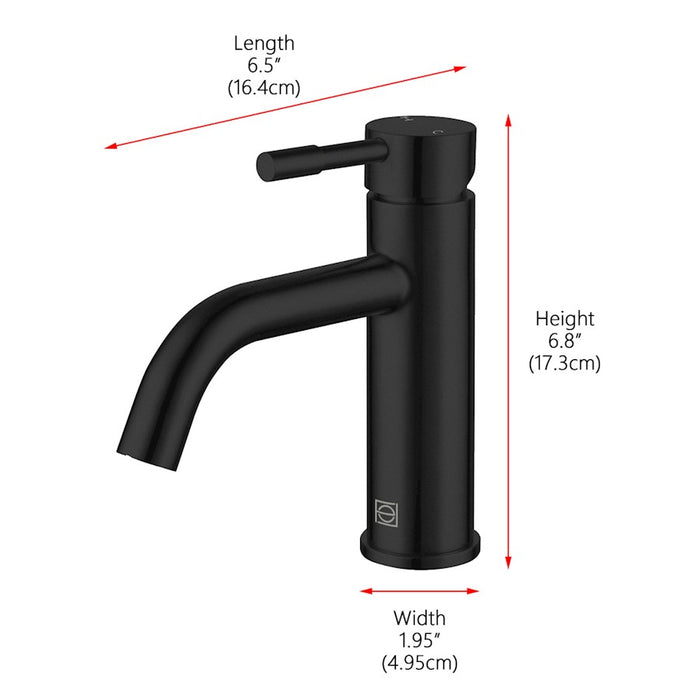 Elegant Lighting Victor Vanity Faucet, Black