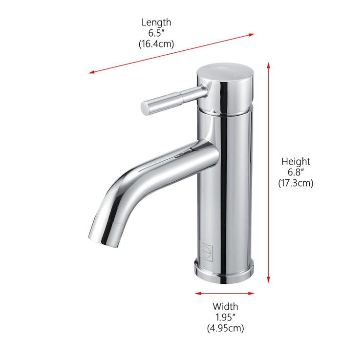 Elegant Lighting Victor Faucet, Chrome