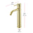 Elegant Lighting Victor Vanity Faucet, Brushed Gold