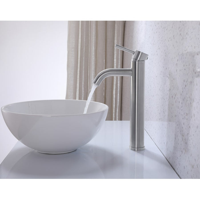 Elegant Lighting Victor Vanity Faucet, Brushed Nickel