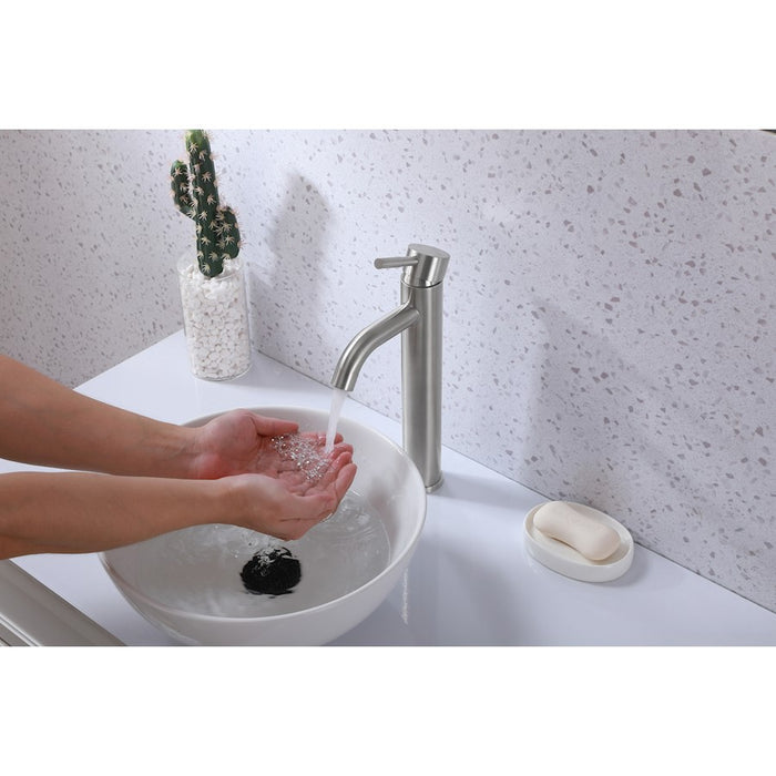 Elegant Lighting Victor Vanity Faucet, Brushed Nickel