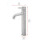 Elegant Lighting Victor Vanity Faucet, Brushed Nickel