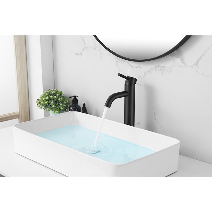 Elegant Lighting Victor Vanity Faucet, Matte Black