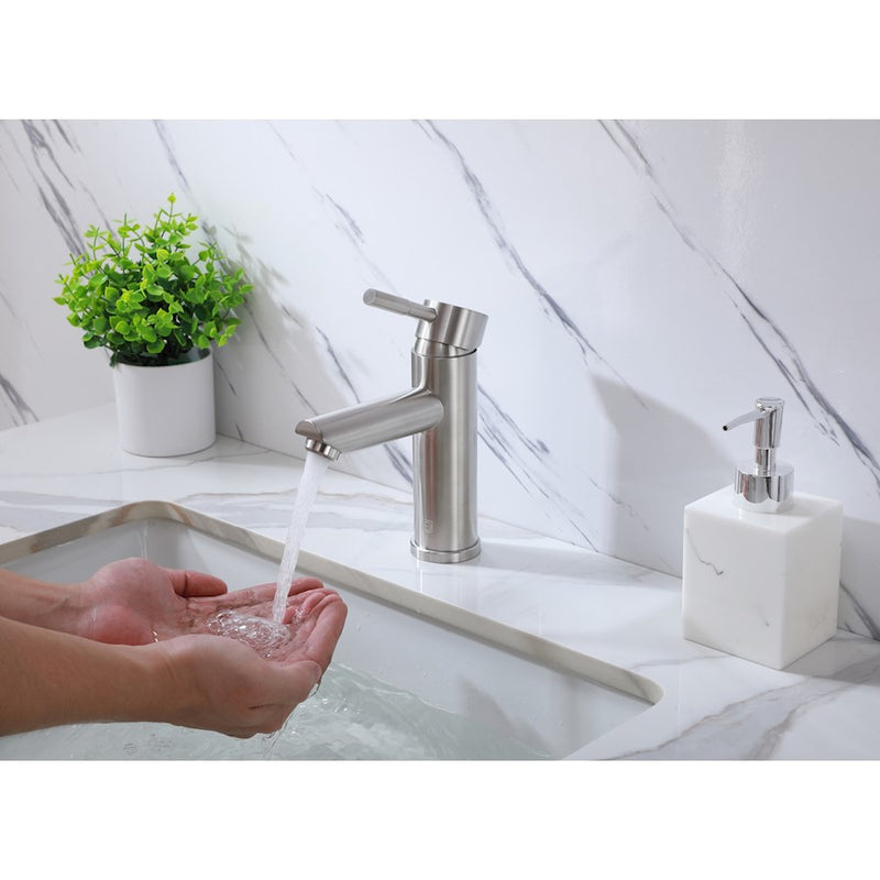 Elegant Lighting Mia Vanity Faucet, Brushed Nickel