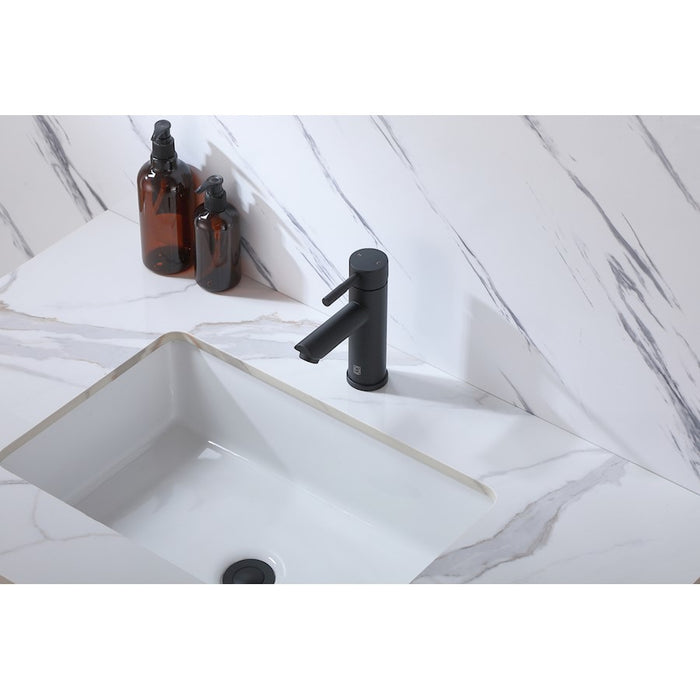 Elegant Lighting Mia Vanity Faucet, Matte Black