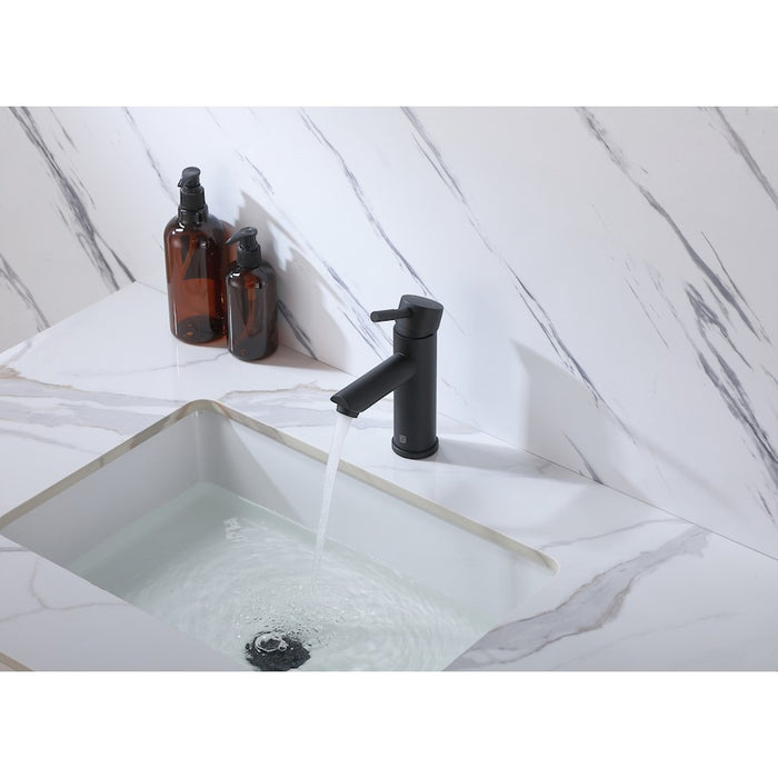 Elegant Lighting Mia Vanity Faucet, Matte Black