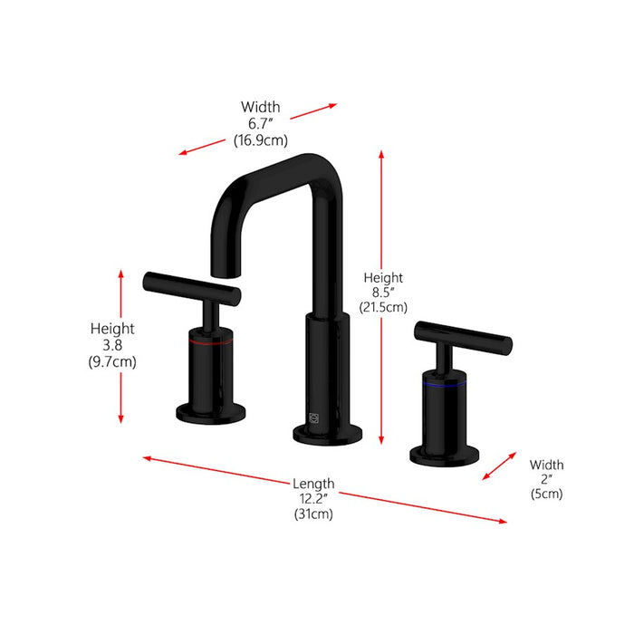 Elegant Lighting Tobias Vanity Faucet, Matte Black