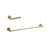 Elegant Lighting Alma 2Pc Bathroom Hardware Set, Brushed Gold