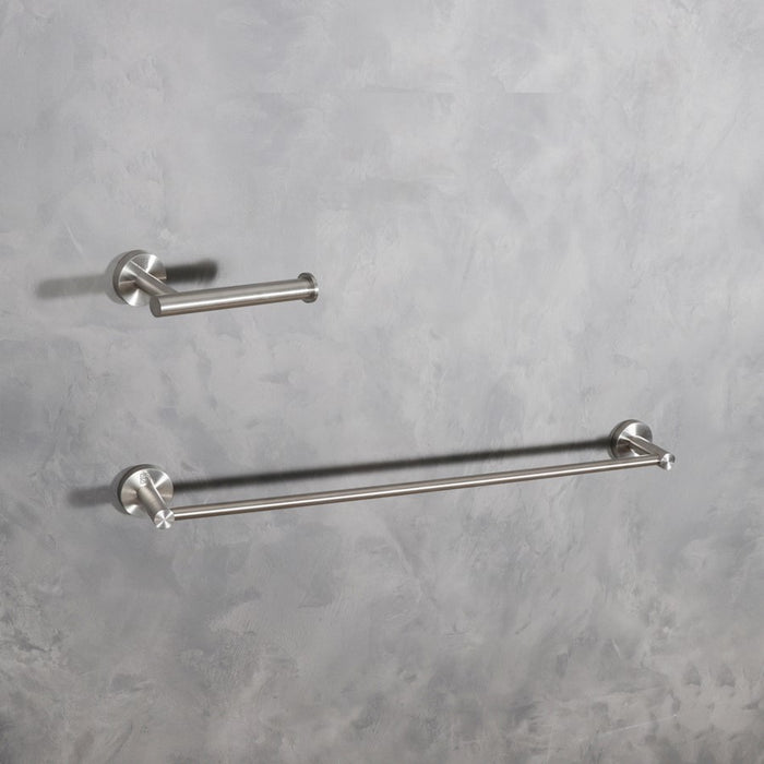 Elegant Lighting Alma 2Pc Bathroom Hardware Set, Brushed Nickel