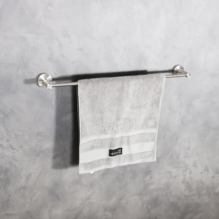 Elegant Lighting Alma 2Pc Bathroom Hardware Set, Brushed Nickel