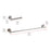 Elegant Lighting Alma 2Pc Bathroom Hardware Set, Brushed Nickel