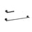 Elegant Lighting Alma 2Pc Bathroom Hardware Set, Matte Black
