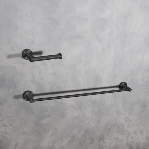 Elegant Lighting Alma 2Pc Bathroom Hardware Set, Matte Black