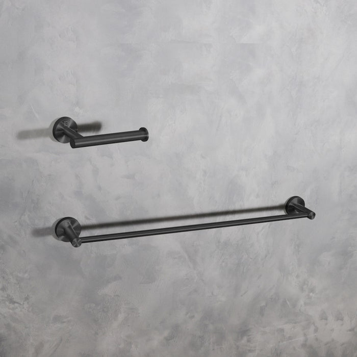 Elegant Lighting Alma 2Pc Bathroom Hardware Set, Matte Black