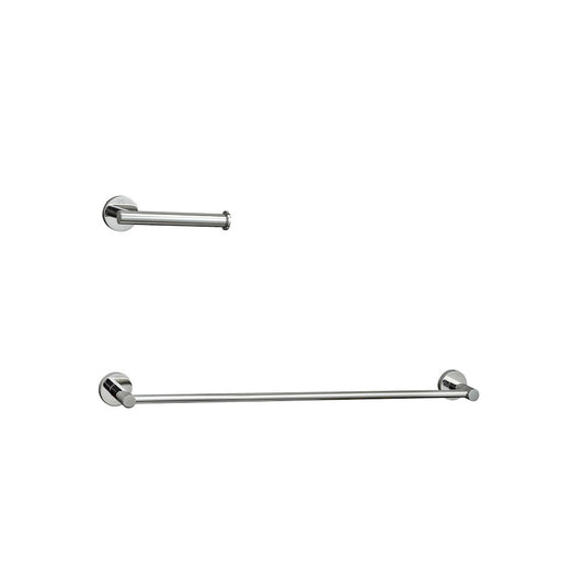 Elegant Lighting Alma 2Pc Bathroom Hardware Set, Chrome
