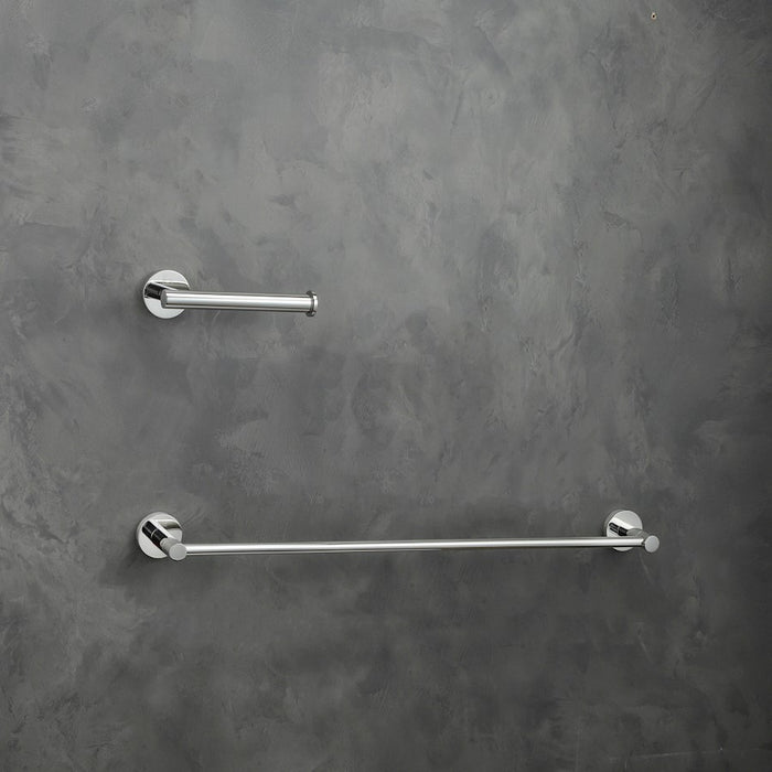Elegant Lighting Alma 2Pc Bathroom Hardware Set, Chrome