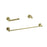 Elegant Lighting Freya 3Pc Bathroom Hardware Set, Brushed Gold
