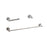 Elegant Lighting Freya 3Pc Bathroom Hardware Set, Brushed Nickel