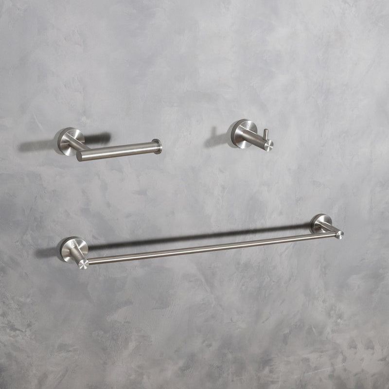 Elegant Lighting Freya 3Pc Bathroom Hardware Set, Brushed Nickel