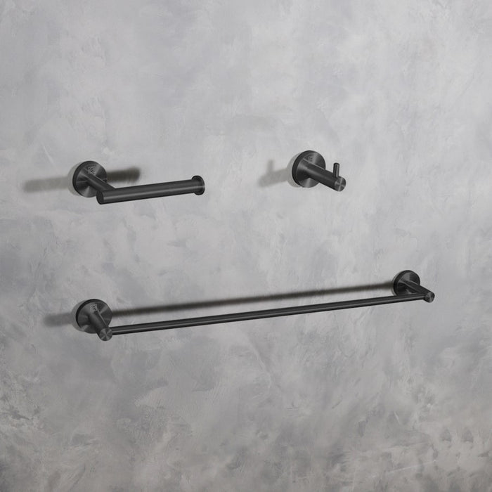 Elegant Lighting Freya 3Pc Bathroom Hardware Set, Matte Black