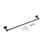 Elegant Lighting Freya 3Pc Bathroom Hardware Set, Matte Black