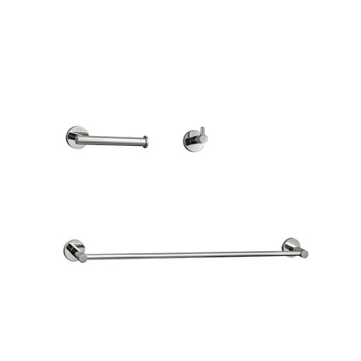 Elegant Lighting Freya 3Pc Bathroom Hardware Set, Chrome