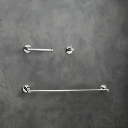 Elegant Lighting Freya 3Pc Bathroom Hardware Set, Chrome