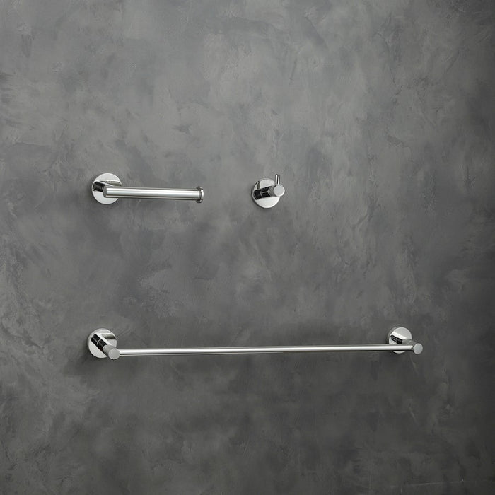 Elegant Lighting Freya 3Pc Bathroom Hardware Set, Chrome