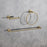 Elegant Lighting Alma 3Pc Bathroom Hardware Set, Brushed Gold