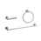 Elegant Lighting Alma 3Pc Bathroom Hardware Set, Brushed Nickel
