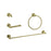Elegant Lighting Freya 4Pc Bathroom Hardware Set, Brushed Gold