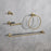 Elegant Lighting Freya 4Pc Bathroom Hardware Set, Brushed Gold