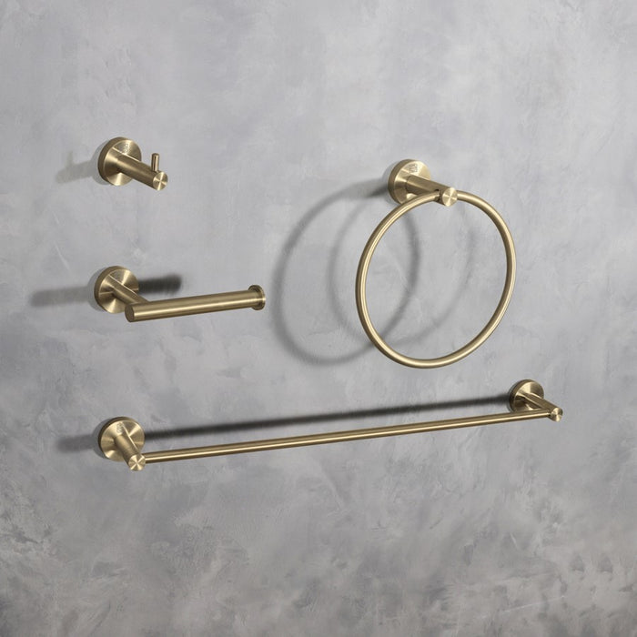 Elegant Lighting Freya 4Pc Bathroom Hardware Set, Brushed Gold