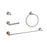 Elegant Lighting Freya 4Pc Bathroom Hardware Set, Brushed Nickel