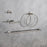 Elegant Lighting Freya 4Pc Bathroom Hardware Set, Brushed Nickel