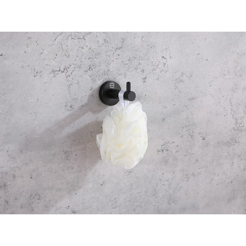 Elegant Lighting Freya 4Pc Bathroom Hardware Set, Matte Black