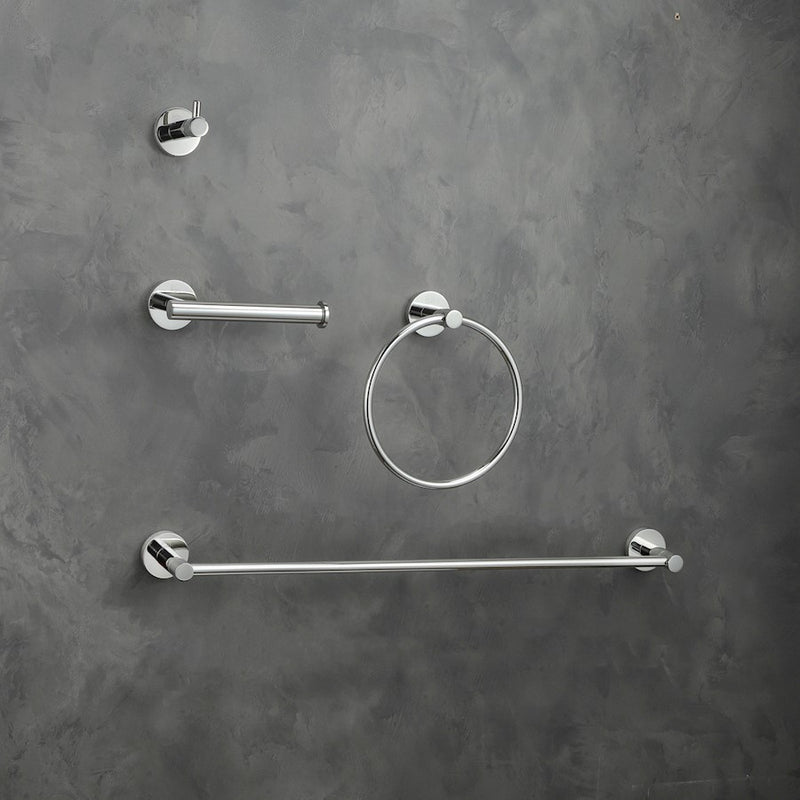 Elegant Lighting Freya 4Pc Bathroom Hardware Set, Chrome