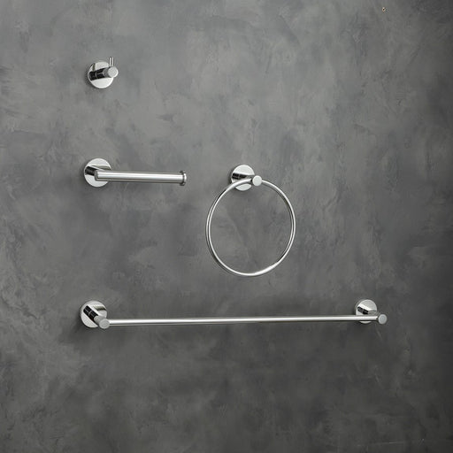 Elegant Lighting Freya 4Pc Bathroom Hardware Set, Chrome